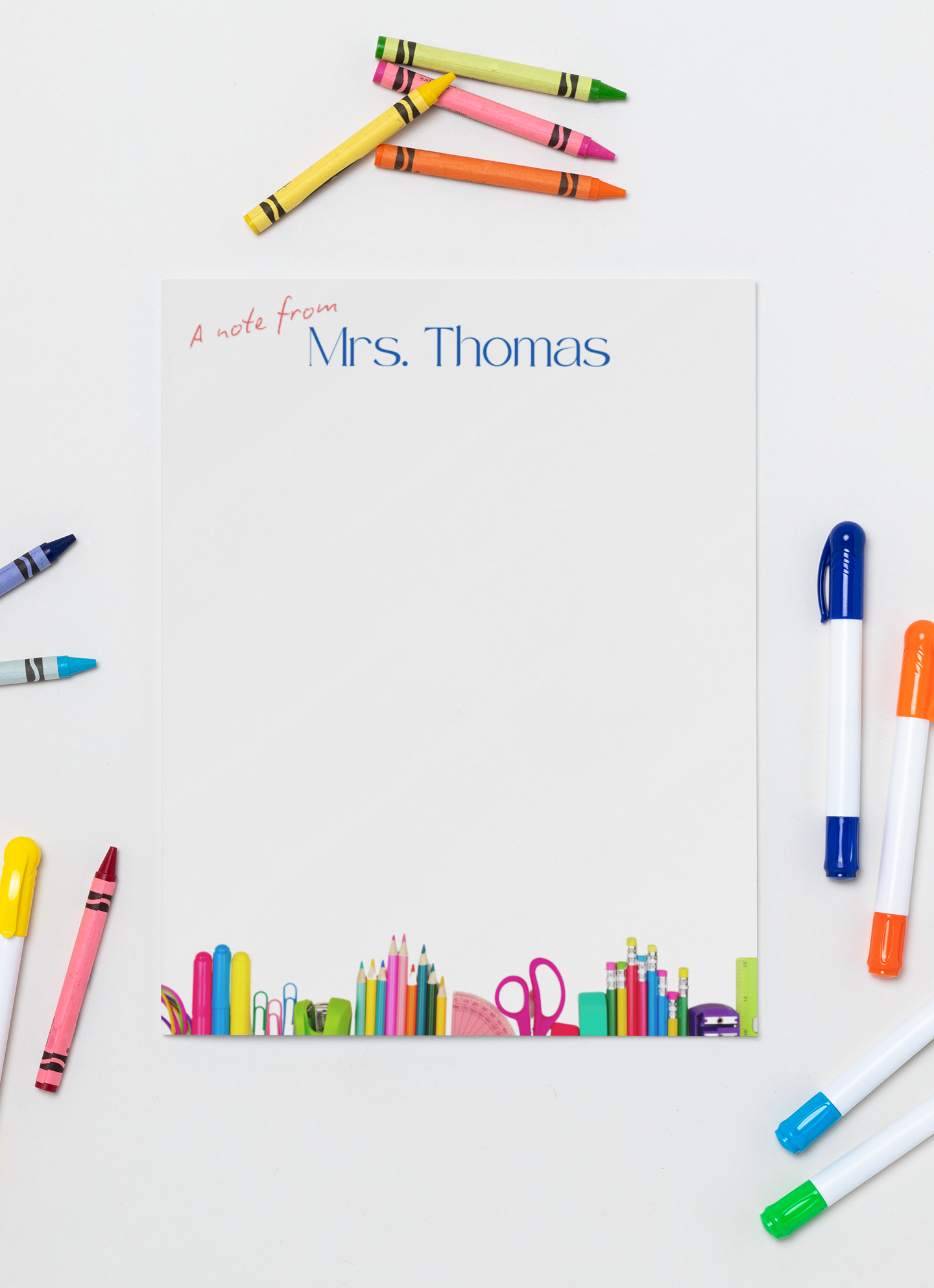 Custom Teacher Notepad 5x7